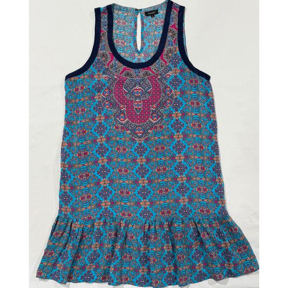 Tolani Women's Dress 100% Silk Printed Size Large (094) - Picture 1 of 11